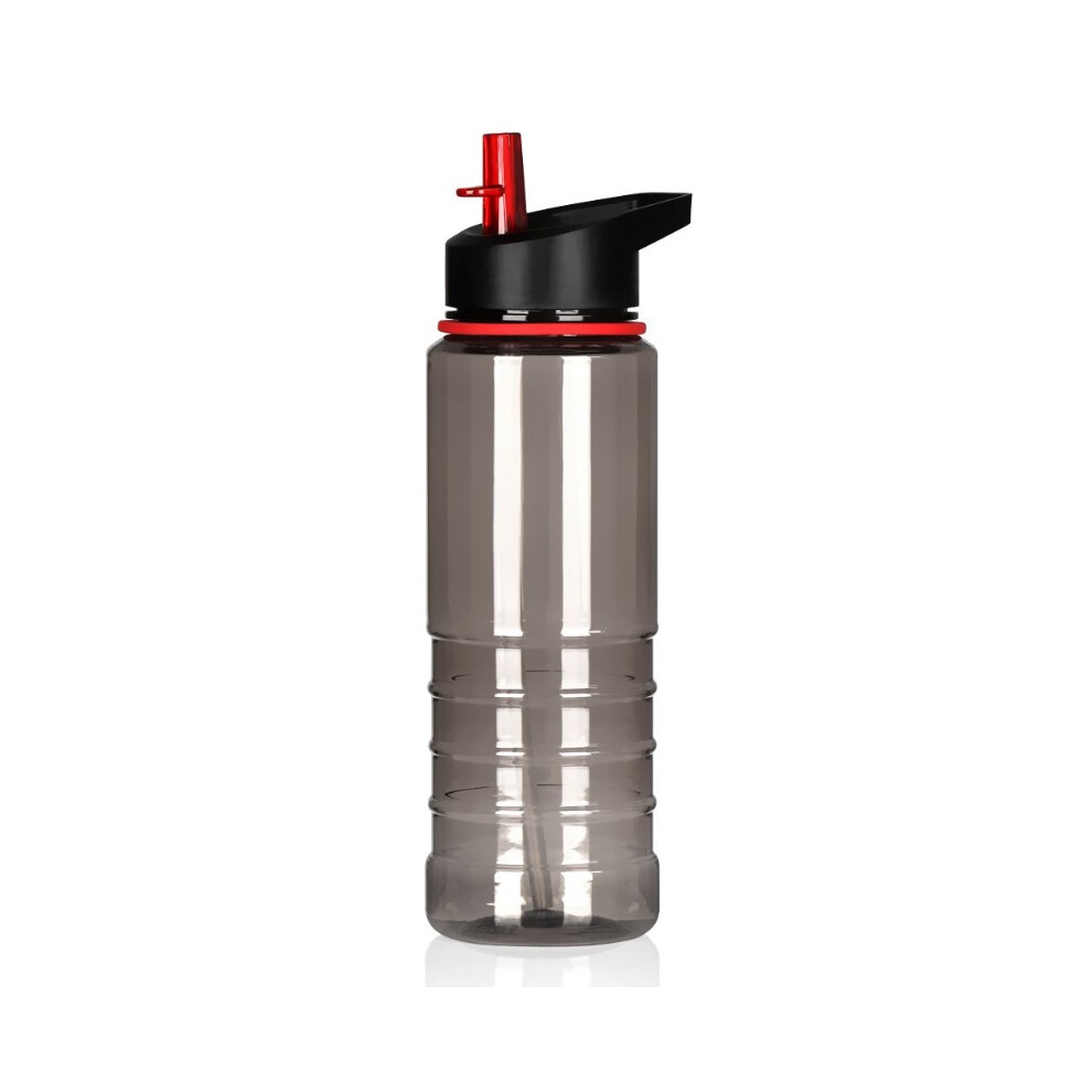 Red (Red) Sports 800Ml Straw Water Bottle Leakproof Bpa Free Large Outdoor Bicycle Fitness