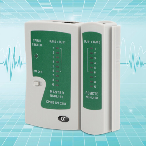 YG468 Multifunktionaler RJ45+RJ11-Kabeltester 2