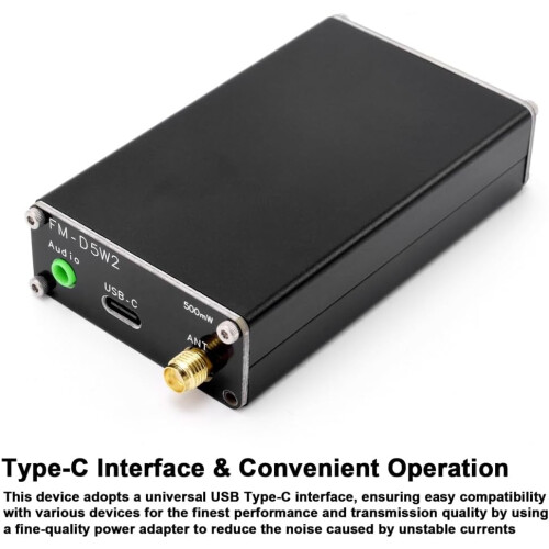 0.5W Frequency Modulation Emitter 76-108MHz FM Transmitter 500mW Stereo Audio Transmitting Device 1