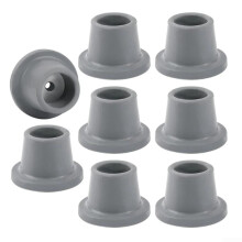 Anti-Slip Rubber Feet Pads For Shower Chairs With Iron Plate, Grey, Fits 25-28mm Chair Legs