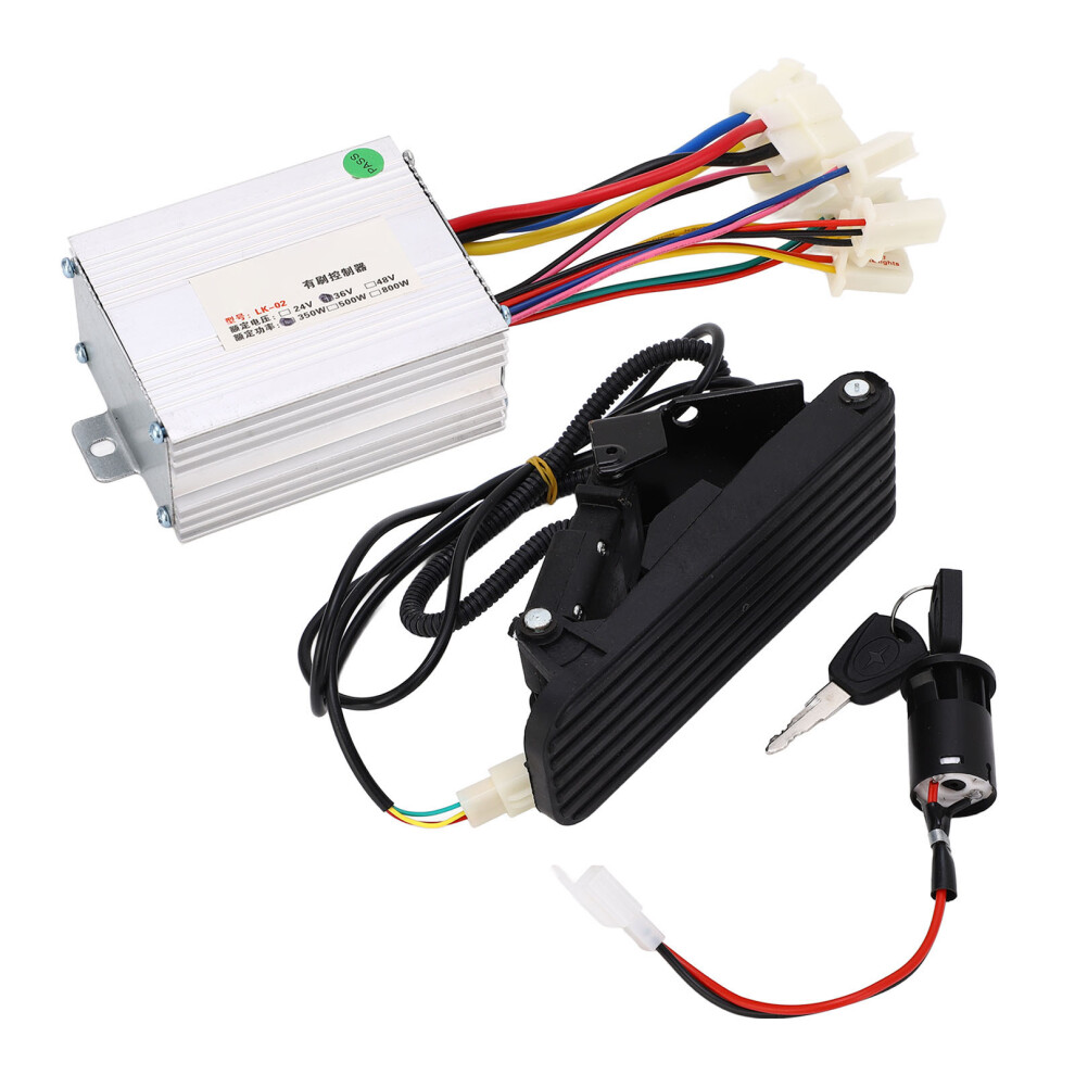 Electric Tricycle Controller Pedal Accelerator Kit 36V 350W Lithium Battery 7891354587612