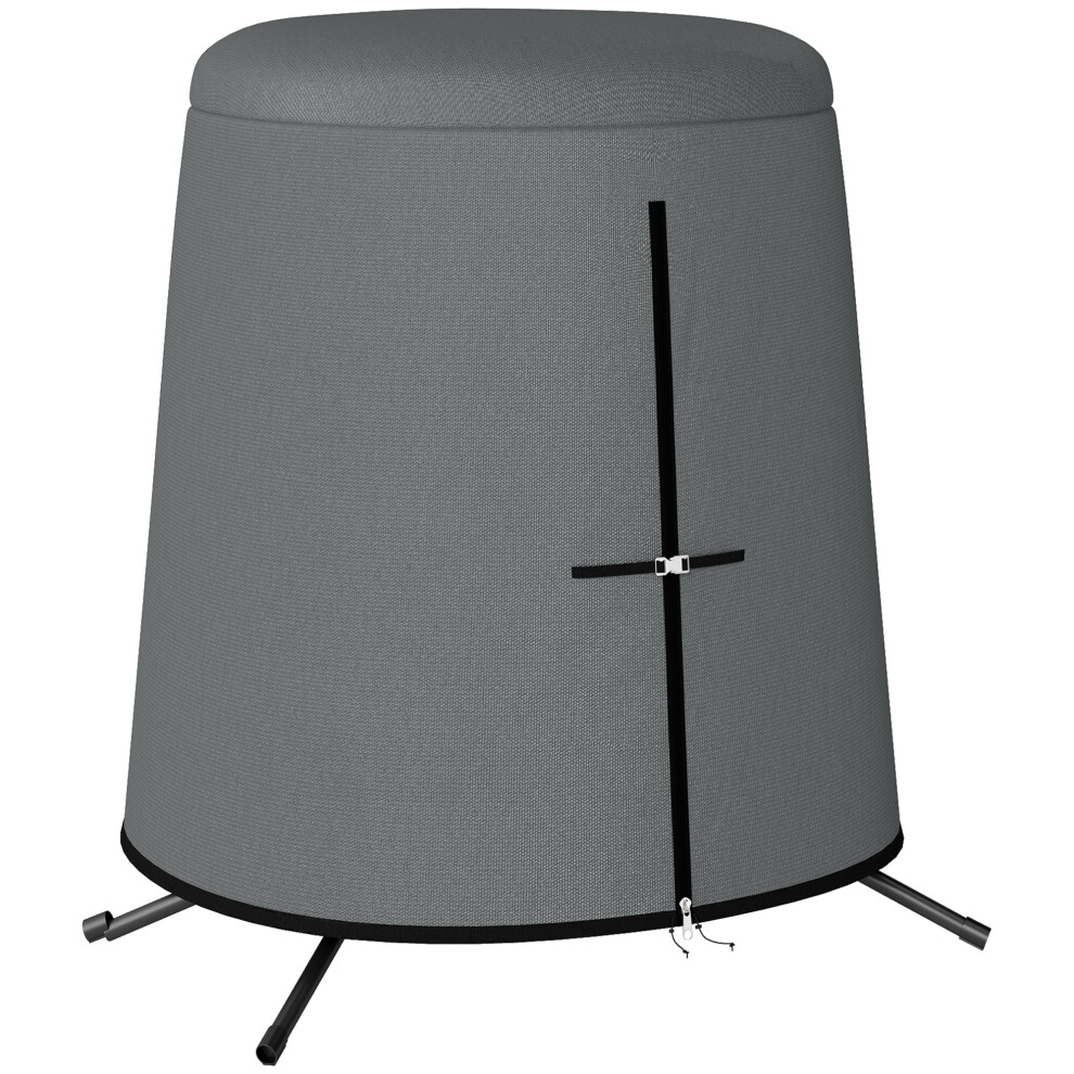 Hanging Egg Chair Cover 196 x 230 cm Grey Waterproof Waterproof UV-Resistant Protective Cover for Outdoor Seating-image-OPC-PMFDSFQ-NEW