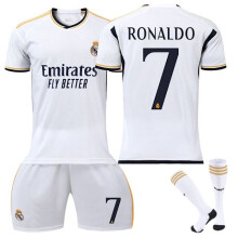 (Kinder 22 (120-130 cm))23-24 Ronaldo 7 Real Madrid Trikot Neue Saison Neueste Sporttrikots für Erwachsene