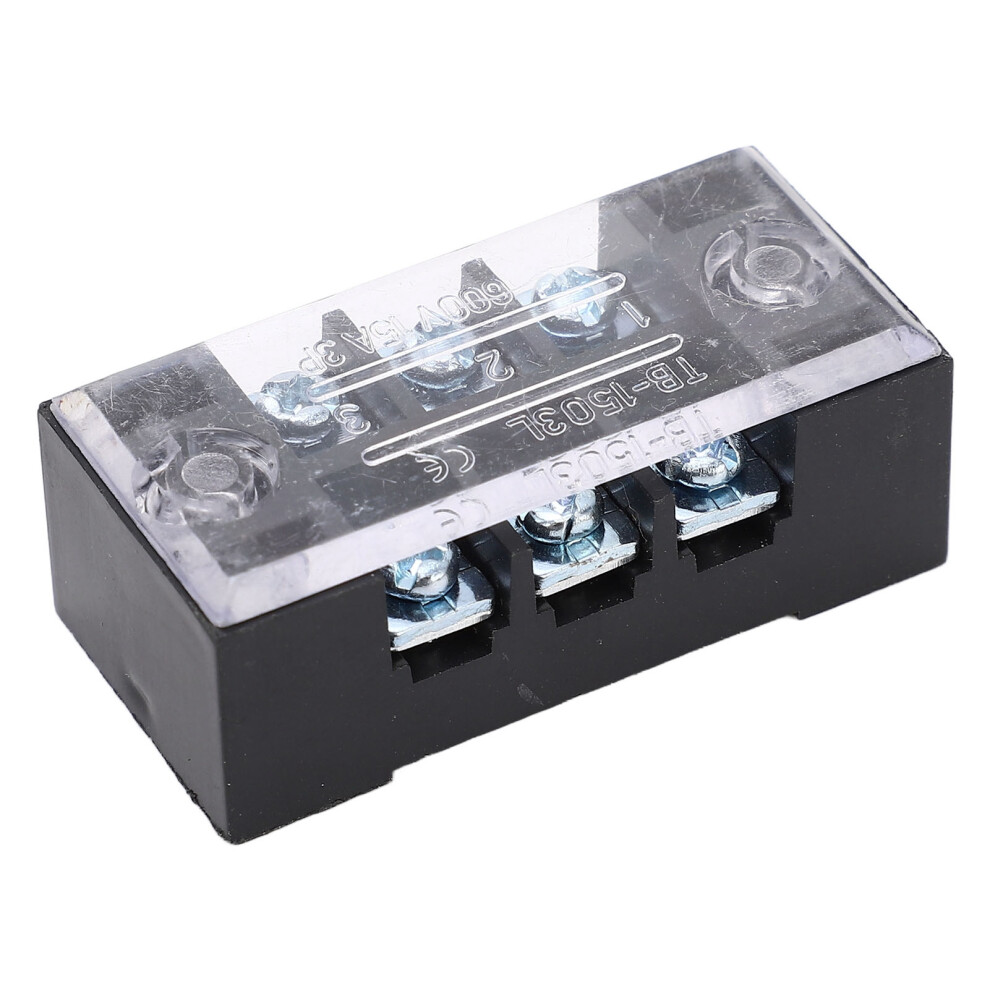 Dual Row High Current Terminal Strip 15A 600V M3 Screw Barrier Block 4311354590229