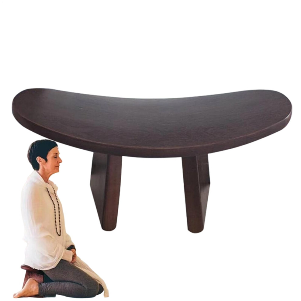 Meditation Seat Ergonomic Wooden Versatile Stool For Kneeling Mindfulness Practices Church Worship Home Gatherings