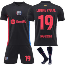 (26(140-150cm))2425 Ensemble maillot de sport extérieur noir Barcelone - Yamal + chaussettes 26(140-150cm)