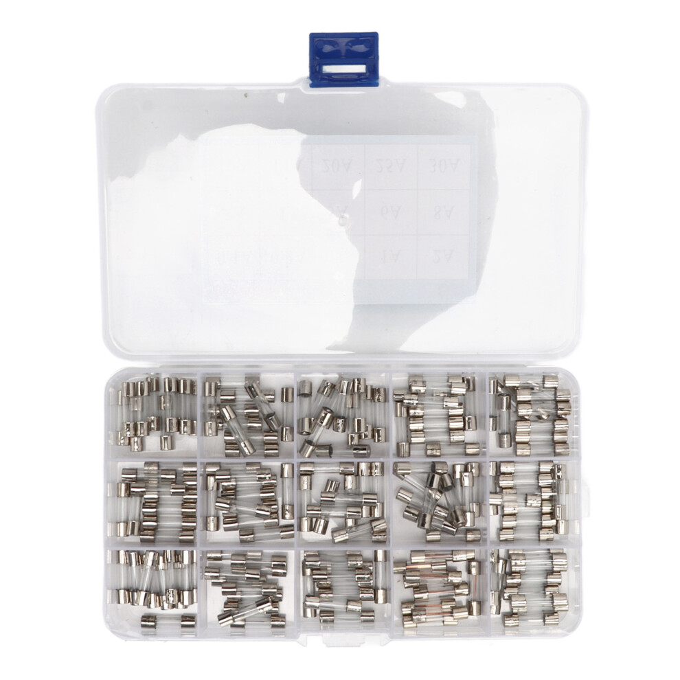 150Pcs Glass Fuse Tubes 5X20mm 0.1A-30A Assortment For Devices 4631354593489