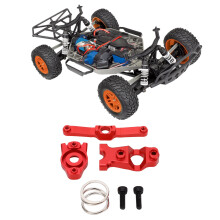 Aluminum Alloy RC Steering Assembly for 1/16 RC Cars Red