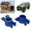 Aluminium RC-Hinterachsträger 1/8 4WD Blau 3