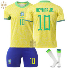 (24)2425 Brasilien Trainingsanzug Erwachsene Kinder Set Sport Trainingsanzug 10 NEYMAR JR. 24