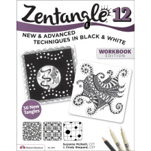 Zentangle 12 Workbook Edition by Cindy Shepard Paperback Book