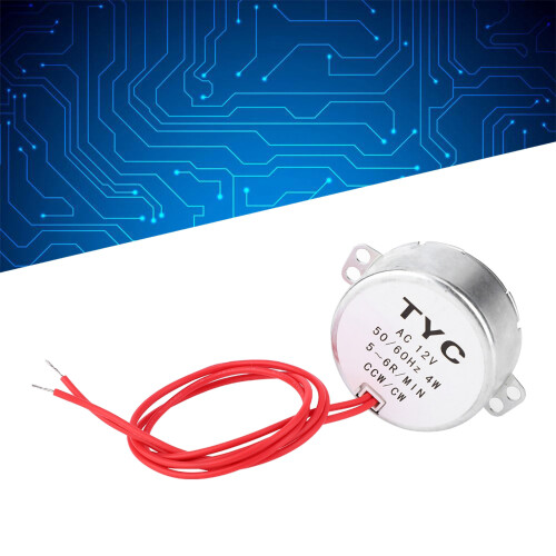 TYC30 Synchronmotor AC 12 V 4 W 5-6 U/min CCW/CW 2