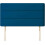 (Double Blue)Plush Velvet Horizontal Lined Headboard 1