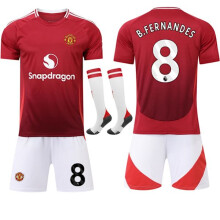 (26)24-25 Manchester United Heimtrikot Kinder Erwachsene Sportset Nr. 8 B. Fernandes[ZHE] 26
