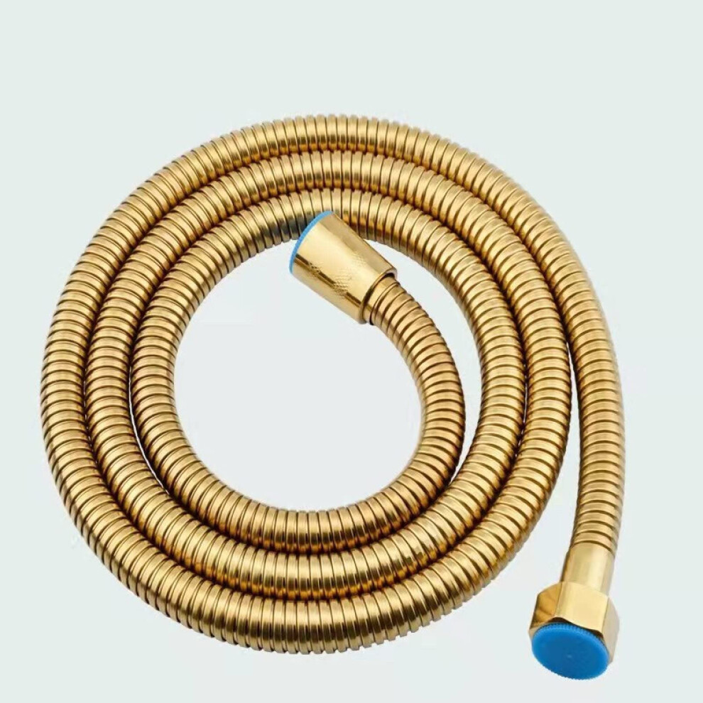 Shower Hose 1M 1.5M 2M Heavy Duty Golden 12Mm Inner Bore Low Water Pressure Boosting 9393856596447