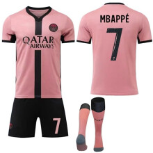 (28)24-25 Paris Saint-Germain Auswärtstrikot Kinder-Erwachsenen-Sporttrikot Nr. 7 Mbappé 28