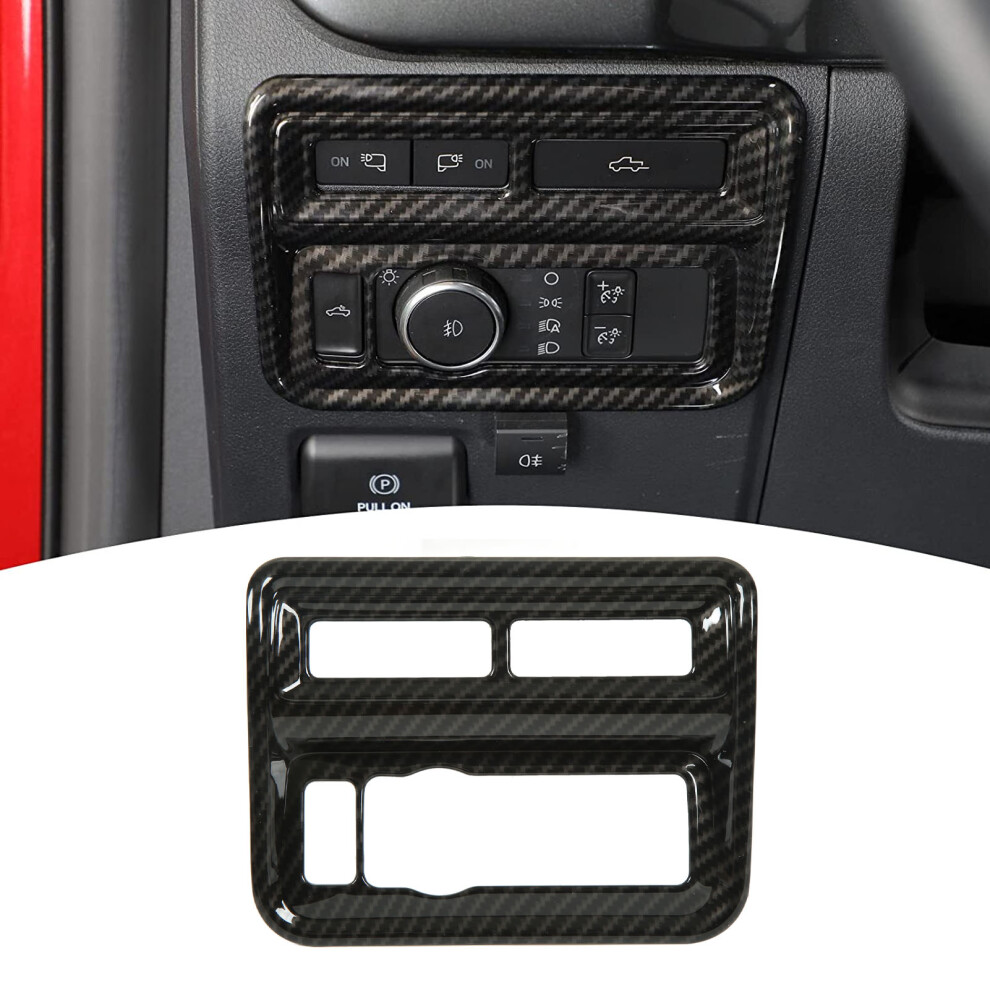 Carbon Fiber Style Headlight Switch Button Panel For Ford 2021 4601354603693