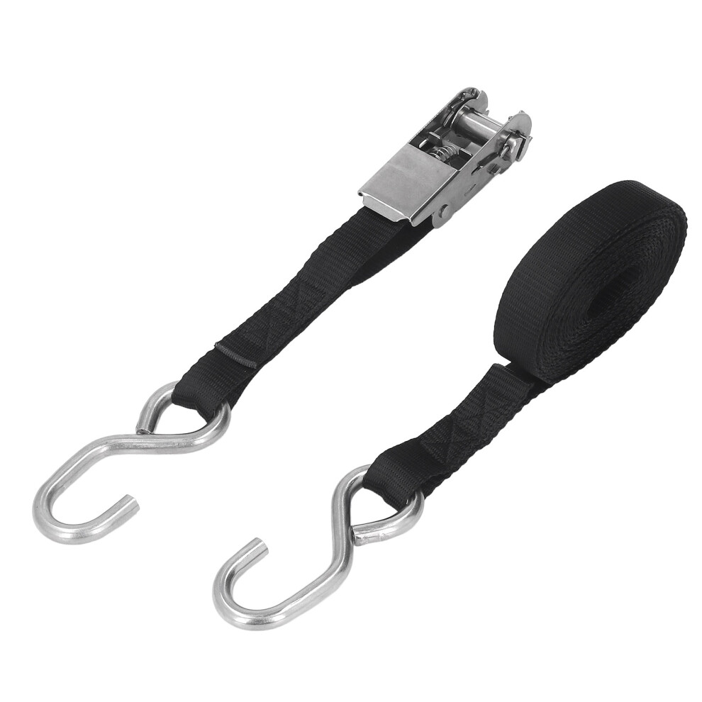 25Mm Black Rust-Proof Ratchet Tie Down Straps 5M For Trailer & Vehicle 5011354603866