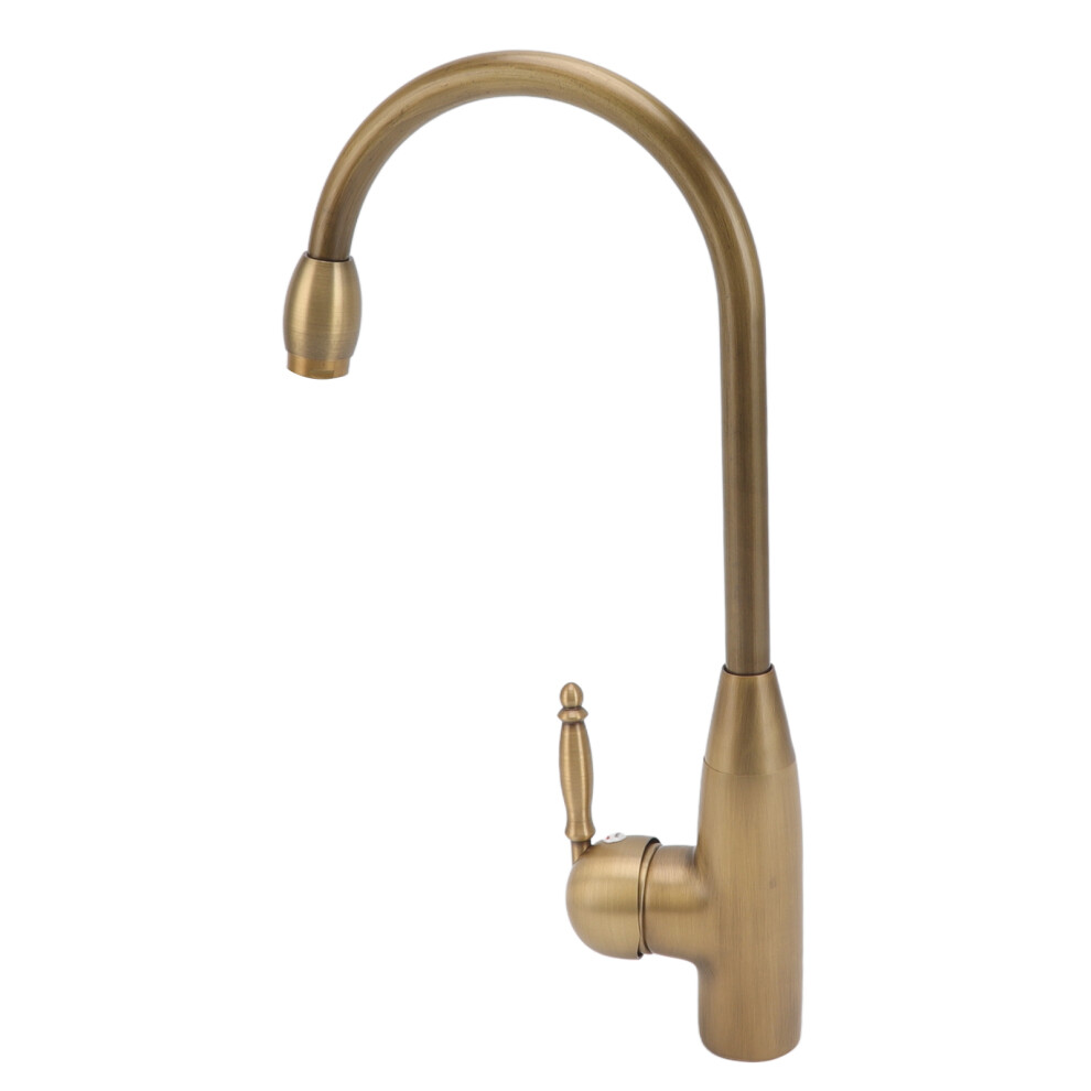 Antique Brass Single Handle Pull Down Kitchen Faucet, Little Swan 8401354604708