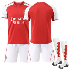 (Adulte M)25-26 Maillot domicile Arsenal pour enfant avec chaussettes, sans numéro {f2} Adulte M