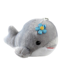 (Gray)Peluche dauphin baleine mini animal en peluche poupée sac pendentif décoration enfant cadeau