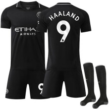 (Nr. 9-24) 25-26 Manchester City Auswärtstrikot Kinder Sporttrikot Nr. 9 Haaland 24