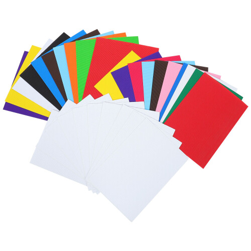 30 Bögen Wellpapier Handgemachtes Farbpapier Gemischter Stil 1