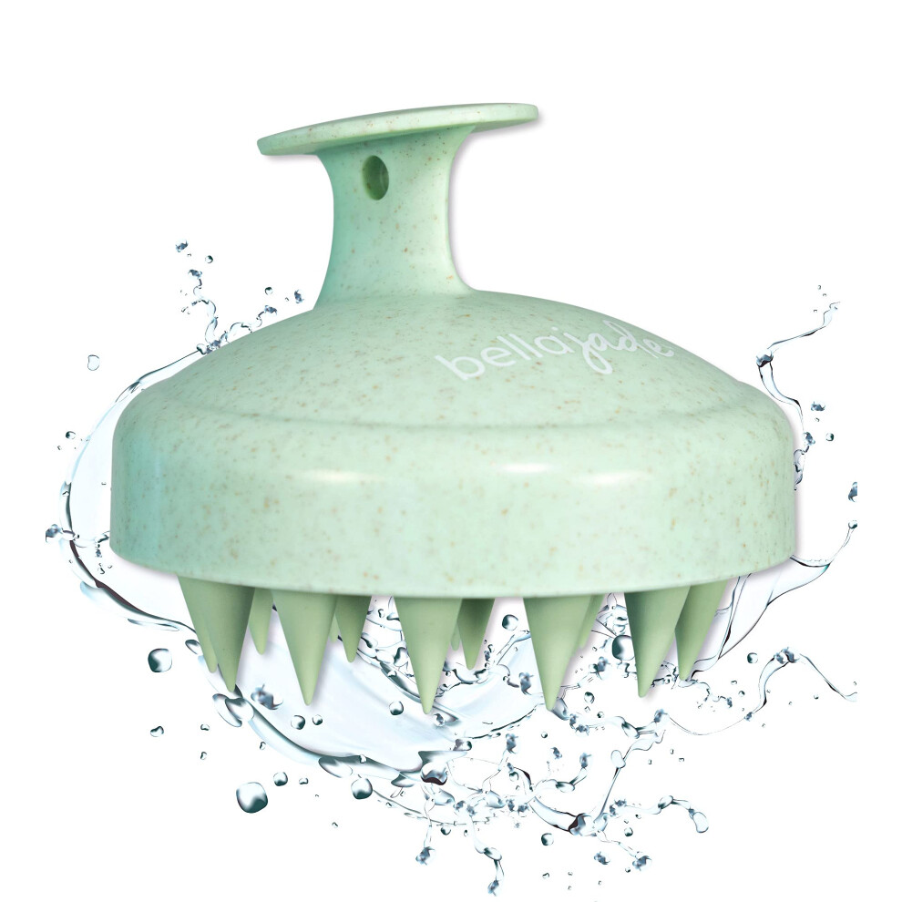 Green Scalp And Head Massager Shampoo Brush For Hair Growth Dandruff And Dry Scalp