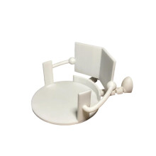Toilet Roll Holder Decorative Freestanding Bathroom Tissue Storage Stand White Paper Organizer