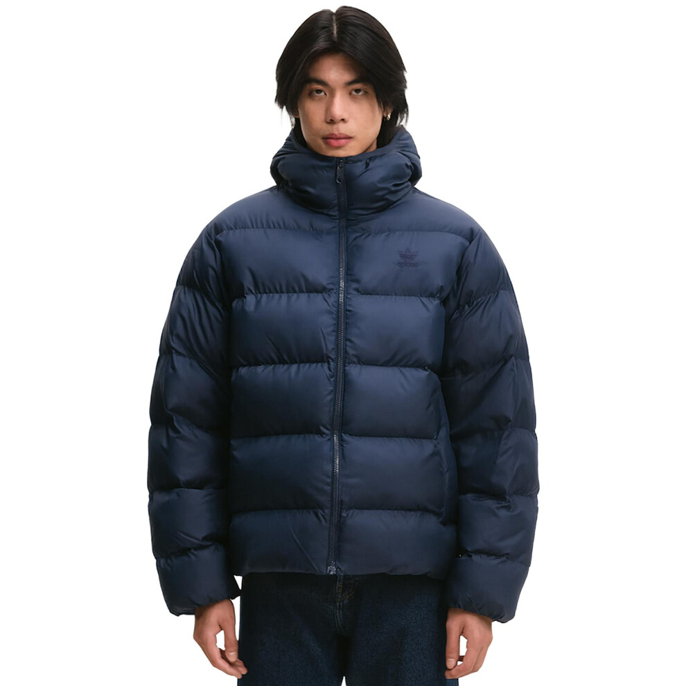 Adidas (Xl, Navy) Originals Mens Hooded Puffer Jacket
