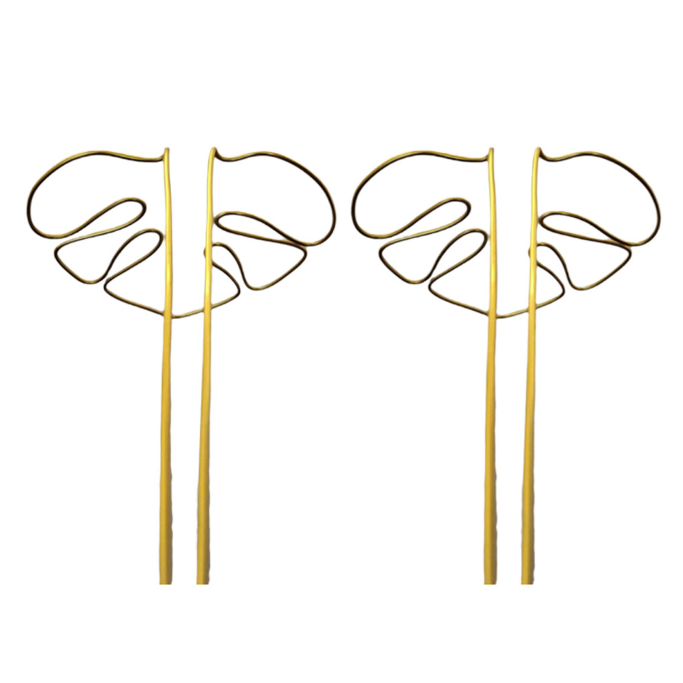 (Gold) 2pcs/set Native Plants Garden Decorative Columns Prevent Sagging Rust-image-OPC-PMFG7KB-NEW