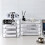 Large Transparent Plastic File Organizer 26.5x33x7.5cm Stackable Desktop Storage 3