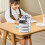 Large Transparent Plastic File Organizer 26.5x33x7.5cm Stackable Desktop Storage 5