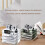 Large Transparent Plastic File Organizer 26.5x33x7.5cm Stackable Desktop Storage 8
