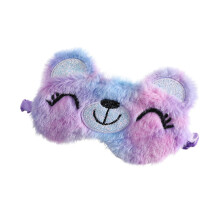 Plush Bear Sleep Eye Mask Soft Lightweight For Travel And Nap Headband Style Eye Cover For Boys