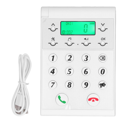 Wireless Intercom System with 1000m Range Clear Calls White Finish 1