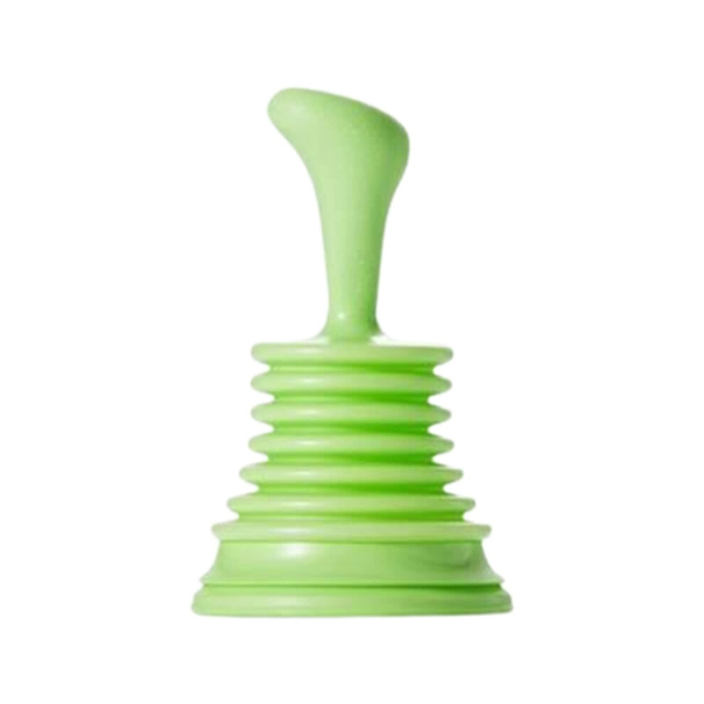 Pipe Dredger Suction Cup Toilet Plunger For Home Use, Washing Room Sink Drain Tube Tool, Light Green 9354506514464