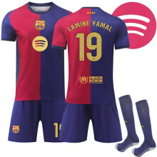 (Erwachsene Größe L) Barcelona Heimtrikot für Kinder, Sporttrikot Nr. 19, Yam, Erwachsene Größe L