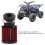 45-Bogen-Luftfilter 28-48mm GPZ/KZ Schwarz Rot 12