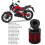 45-Bogen-Luftfilter 28-48mm GPZ/KZ Schwarz Rot 9