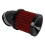 45-Bogen-Luftfilter 28-48mm GPZ/KZ Schwarz Rot 8