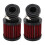 45-Bogen-Luftfilter 28-48mm GPZ/KZ Schwarz Rot 2