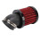 45-Bogen-Luftfilter 28-48mm GPZ/KZ Schwarz Rot 7