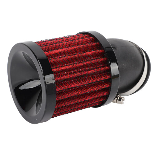 45-Bogen-Luftfilter 28-48mm GPZ/KZ Schwarz Rot 2