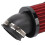 45-Bogen-Luftfilter 28-48mm GPZ/KZ Schwarz Rot 10