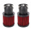 45-Bogen-Luftfilter 28-48mm GPZ/KZ Schwarz Rot 14