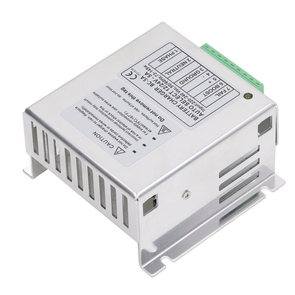 12V 24V Generator Battery Charger 2 Stage 5A Auto Regulation 7641354620112
