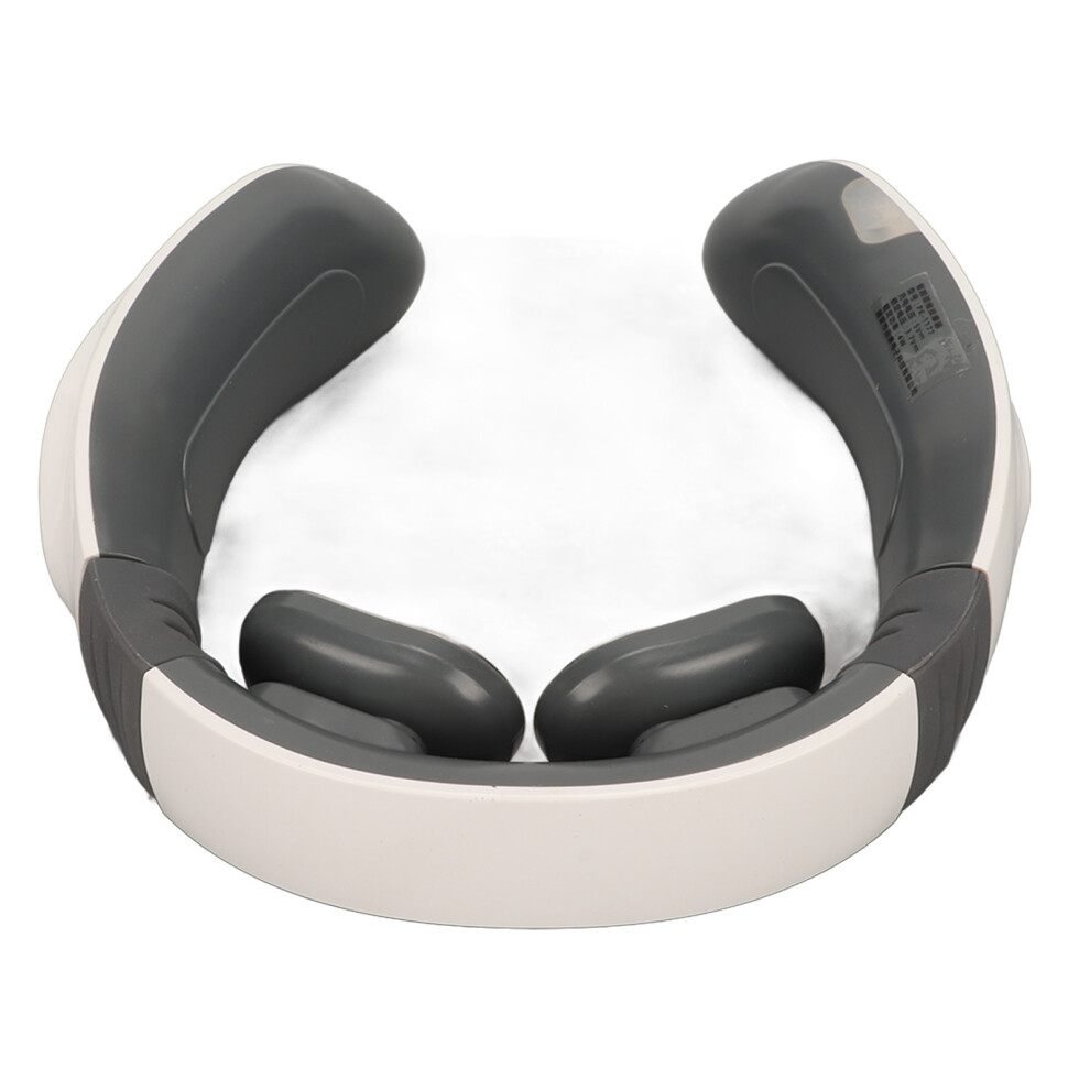 White Electric Pulse Neck Massager 500Mah Vibration Therapy Machine