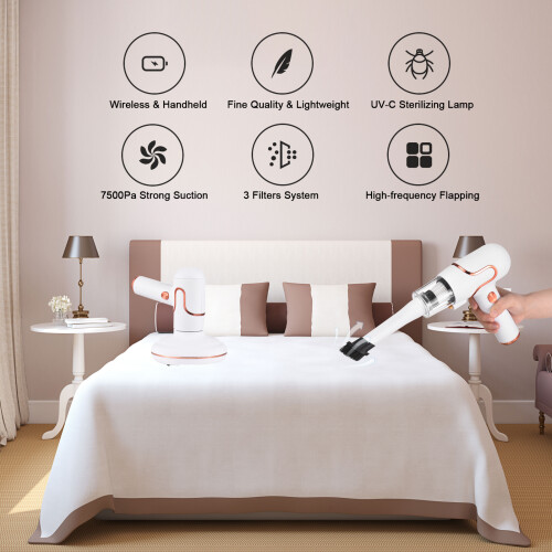 Carpet Sofa Couch Vacuum with UV Sterilization Handheld Deep Cleaning Device 1