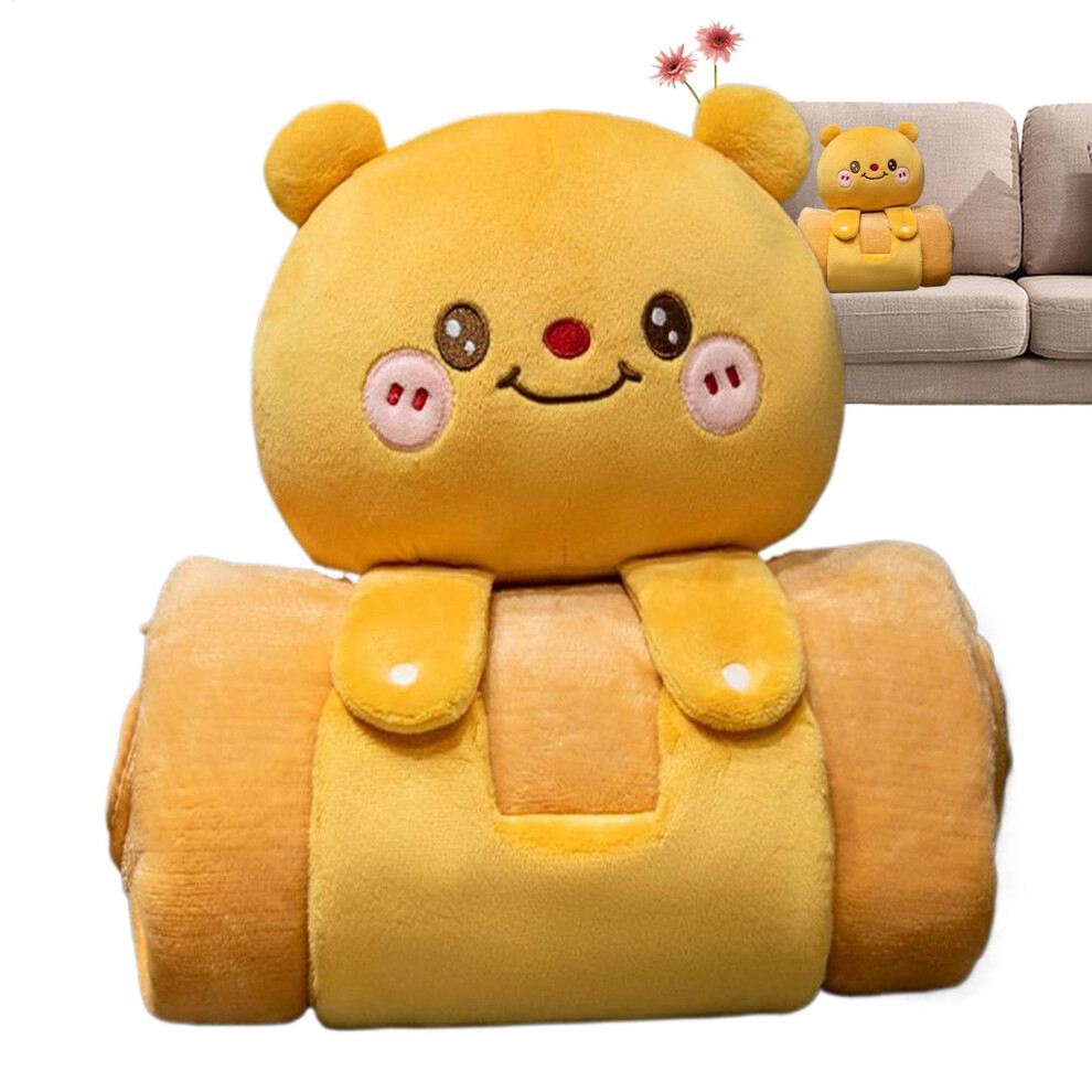 Capybara Blanket Soft Portable Capybara Shape Kids Nap Mat Size 3.28 X 5.58 Feet Multi Purpose Bed Throw Travel Pillow-image-OPC-PMFGMPN-NEW
